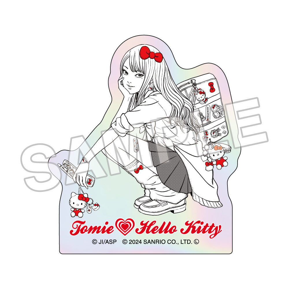 JUNJI ITO x Sanrio characters Aurora Sticker, Hello Kitty x GYARU TOMIE