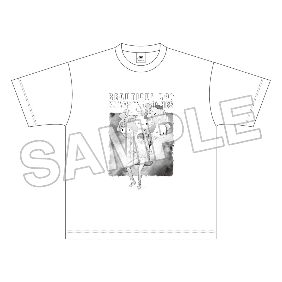 JUNJI ITO x Sanrio characters Rugged T-shirt, THE BOY IN WHITE