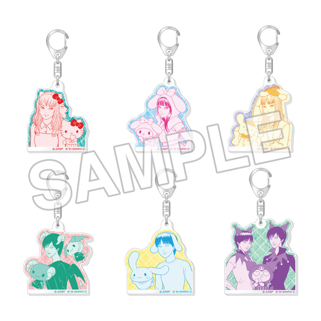 JUNJI ITO x Sanrio characters Acrylic Keychain, Manekko Blind Bag