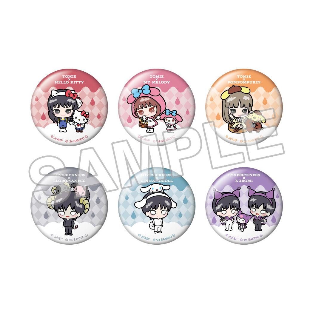 JUNJI ITO x Sanrio characters Badge, Manekko Deformed Blind Bag