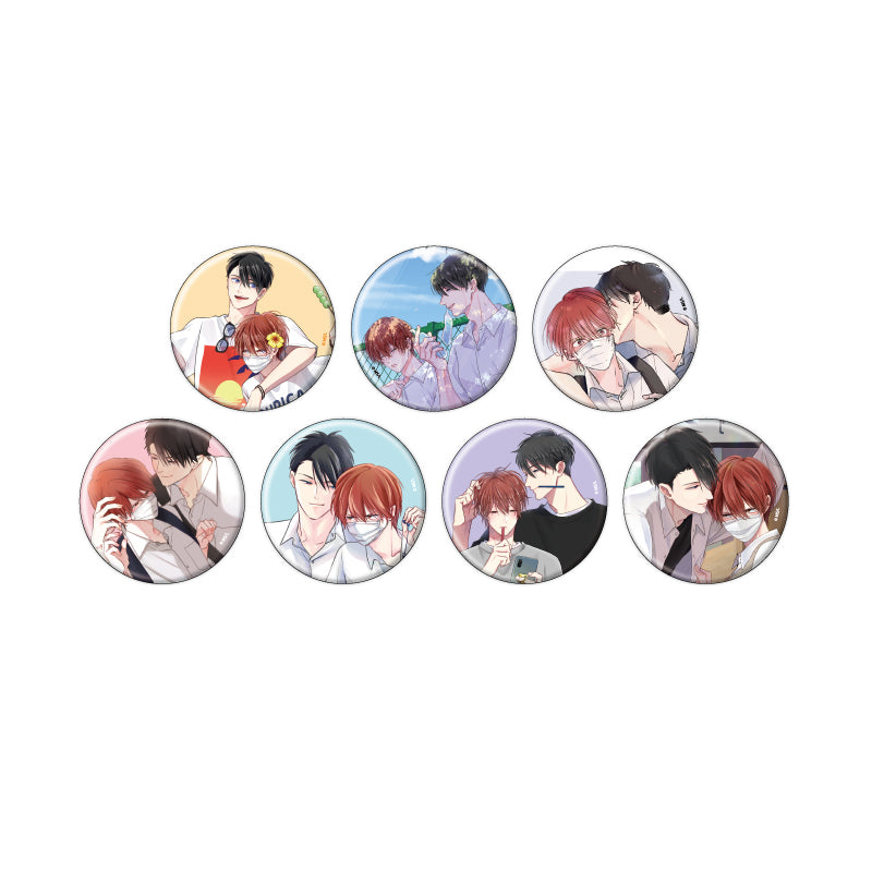 Mask Danshi: This Shouldn't Lead to Love Tin Badge Stand Blind Bag