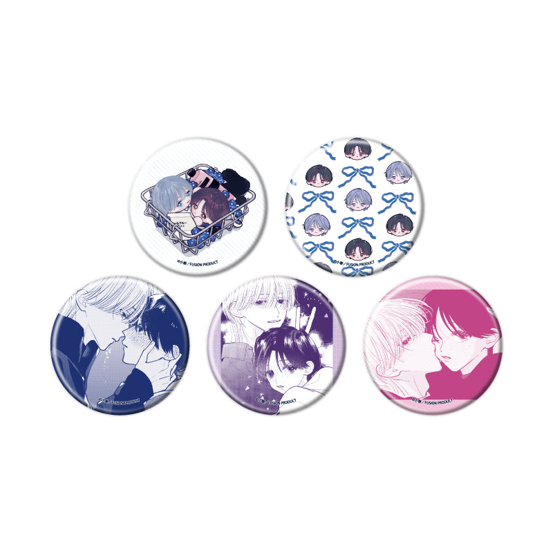 Veil Blue to Kuchinashi no Hanataba Tin Badge Blind Bag