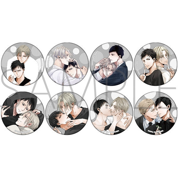Black or White Tin Badge Blind Bag