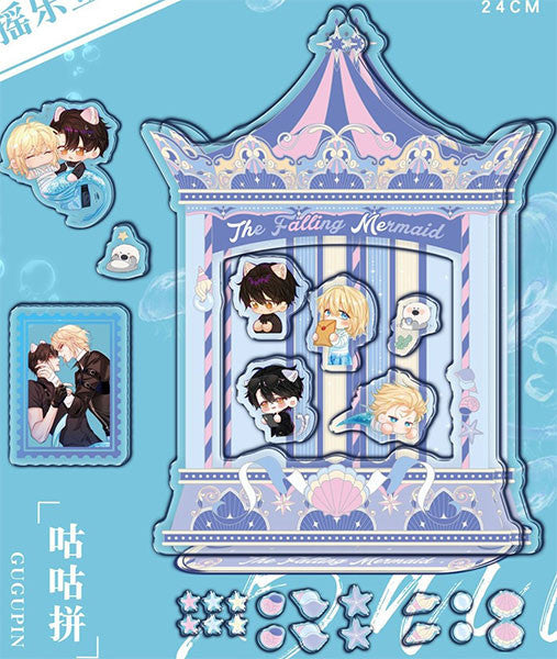 The Falling Merman Shaker Acrylic Stand