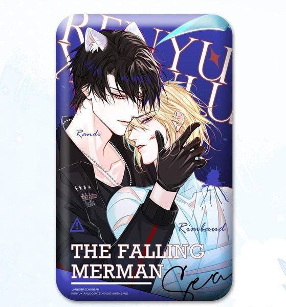 The Falling Merman Tin Badge