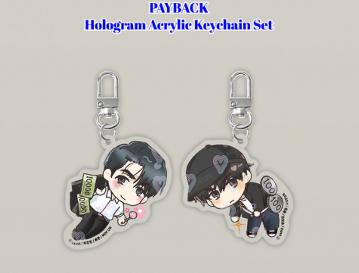 PAYBACK (Second collab) Hologram Acrylic Keychain Set