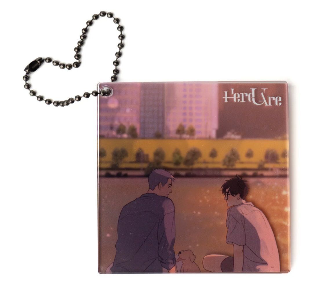 Here U Are Overlay Acrylic Keychain