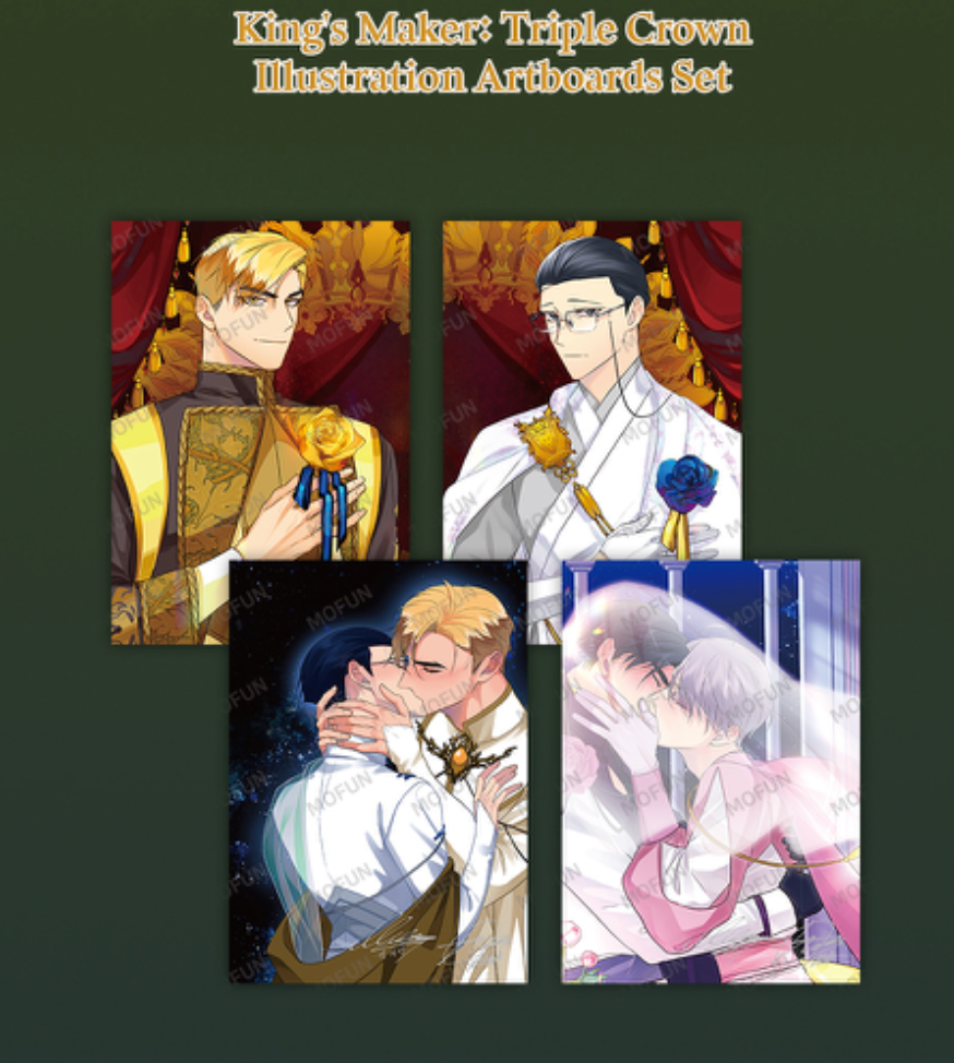 King's Maker: Triple Crown Illustration Artboards Set