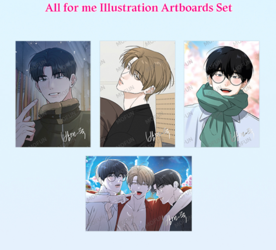 All For Me Illustration Artboard Set