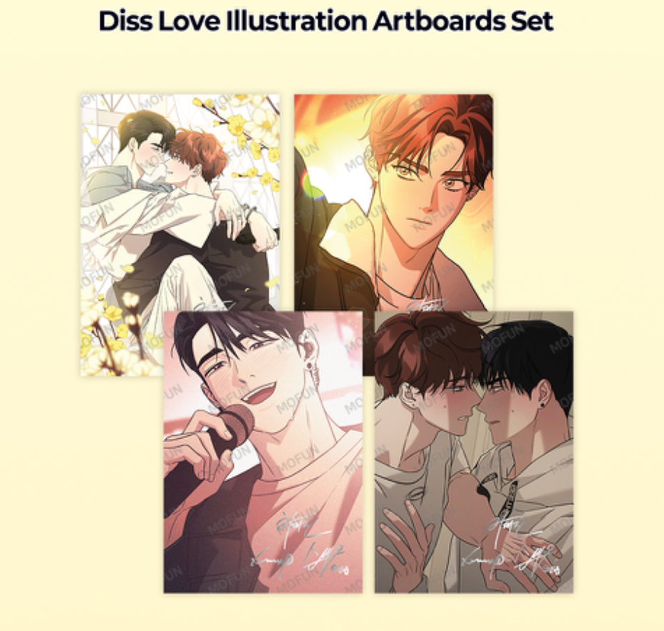 Diss Love Illustration Artboards Set