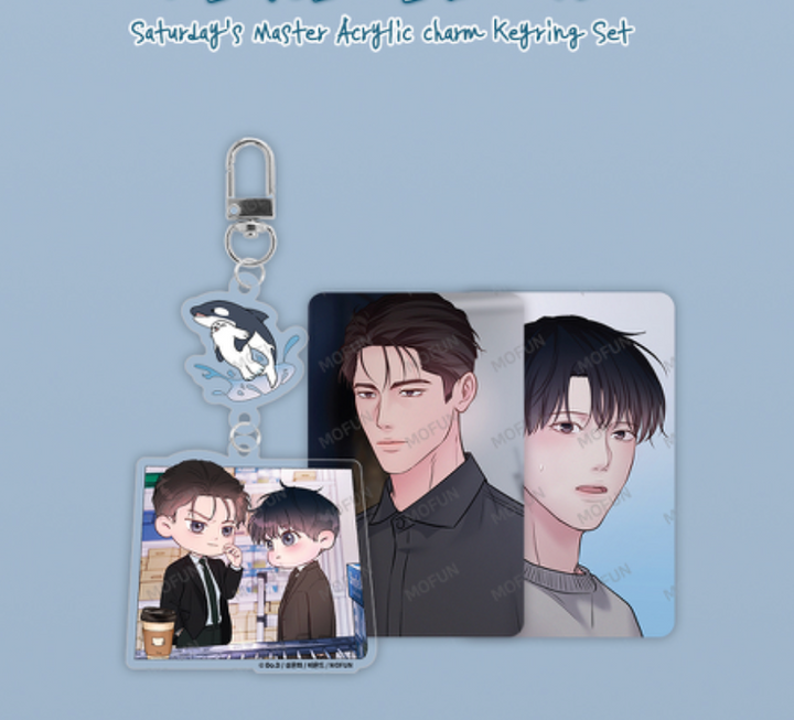 Saturday's Master Acrylic charm Keyring Set