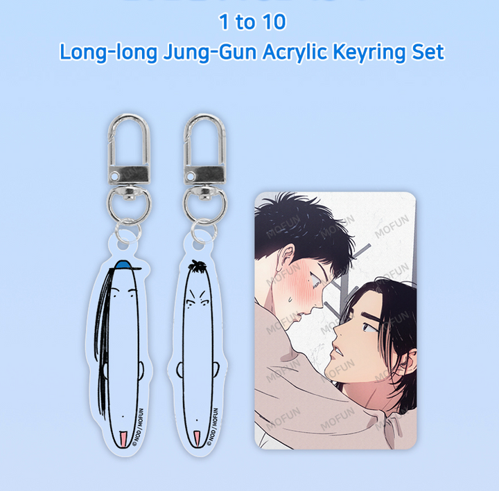 1 to 10 Long-long Jung-Gun Acrylic Keyring Set