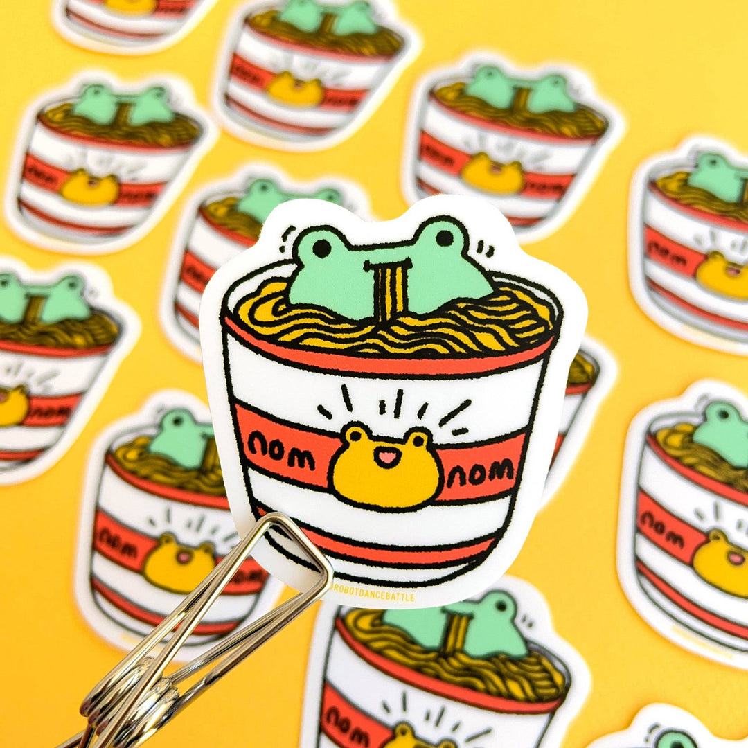 Instant Ramen Frog Sticker