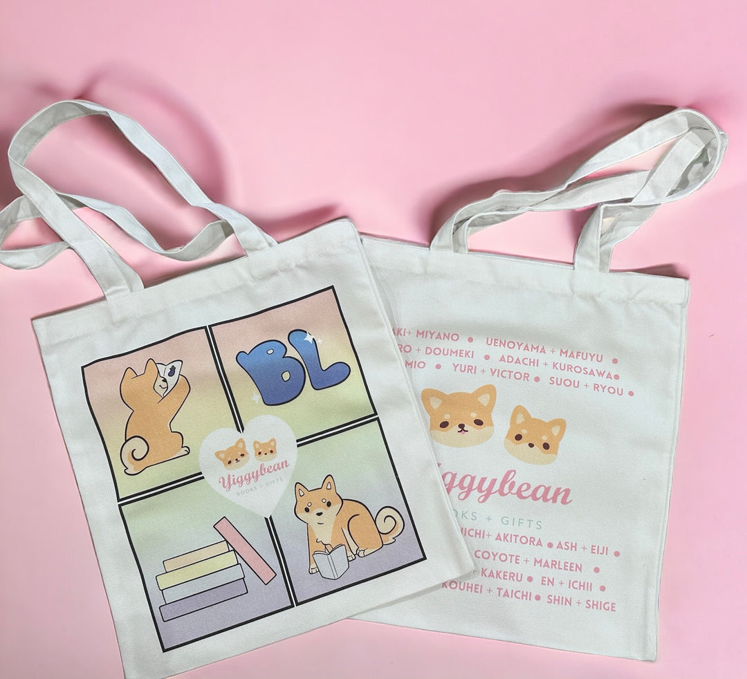 Yiggybean Double Sided Canvas Tote
