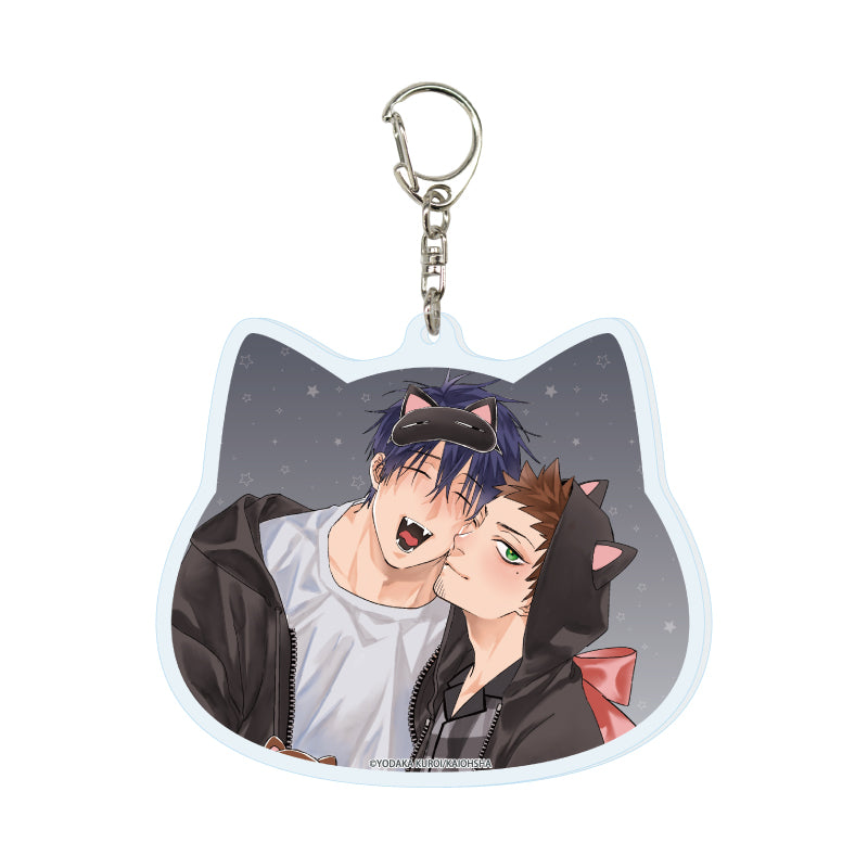 Witch and Cat Acrylic Keychain