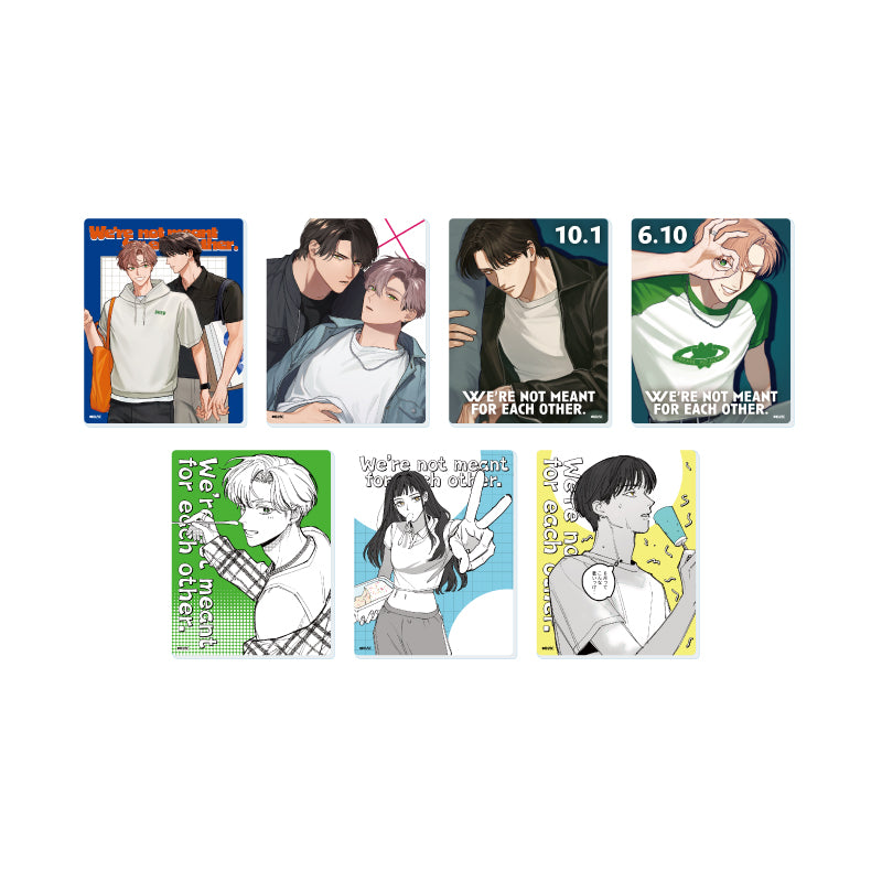 We're Not Cut Out To Be Lovers Acrylic Card Blind Bag