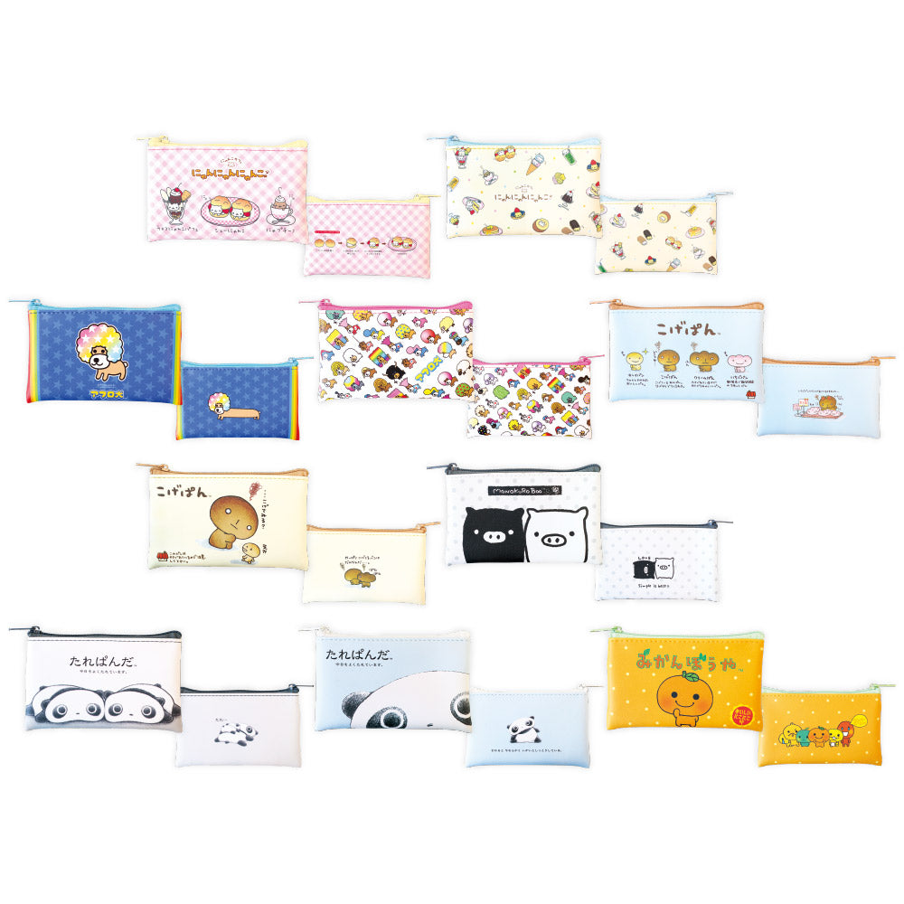 San-X Characters Trading Flat Mini Pouch