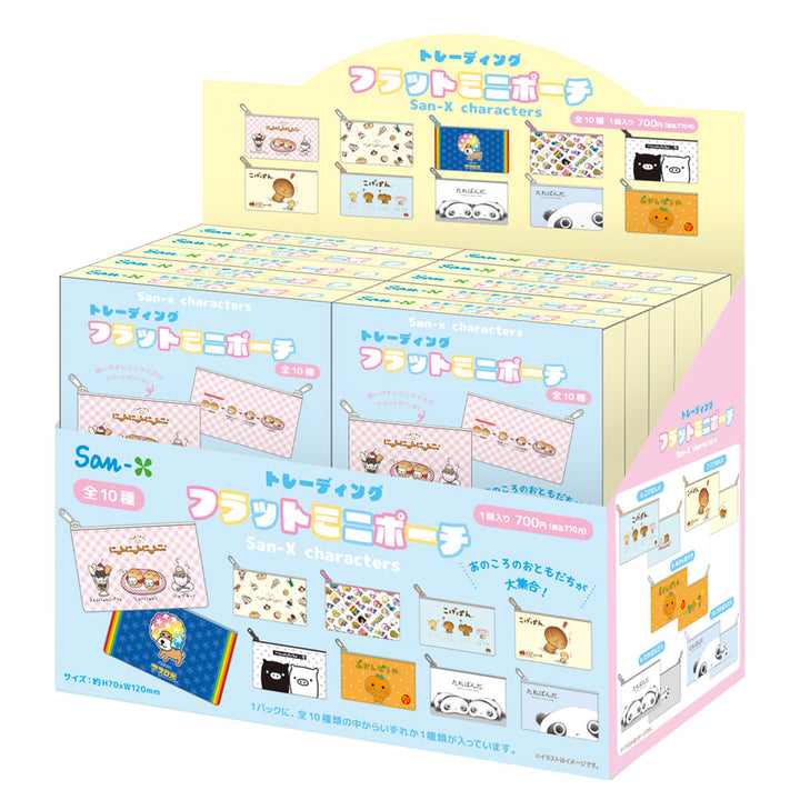 San-X Characters Trading Flat Mini Pouch