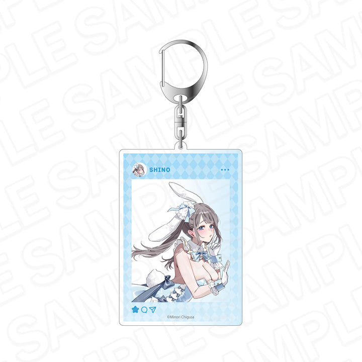 Shino to Ren Bunny Girl SNS Keychain