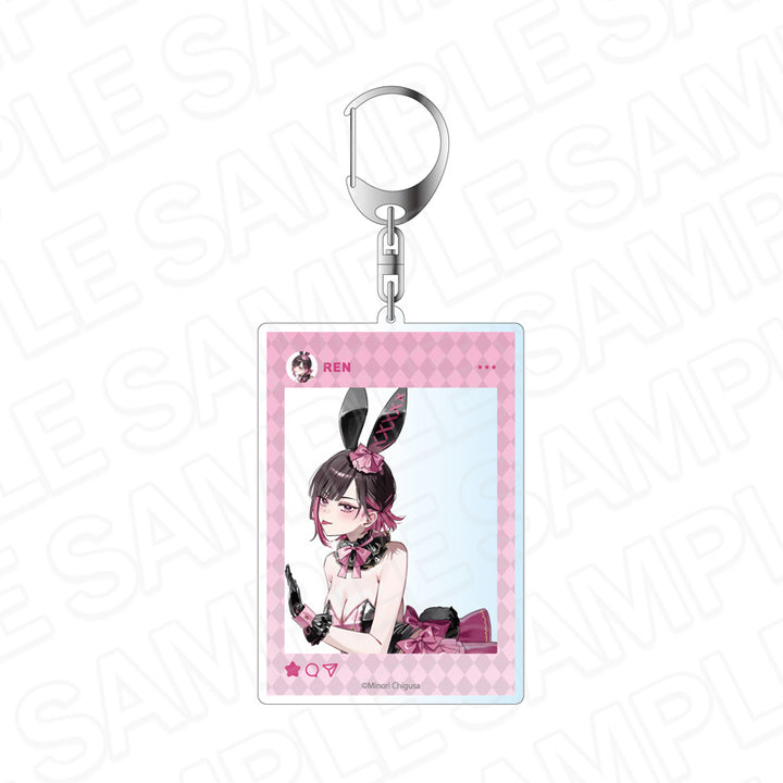 Shino to Ren Bunny Girl SNS Keychain