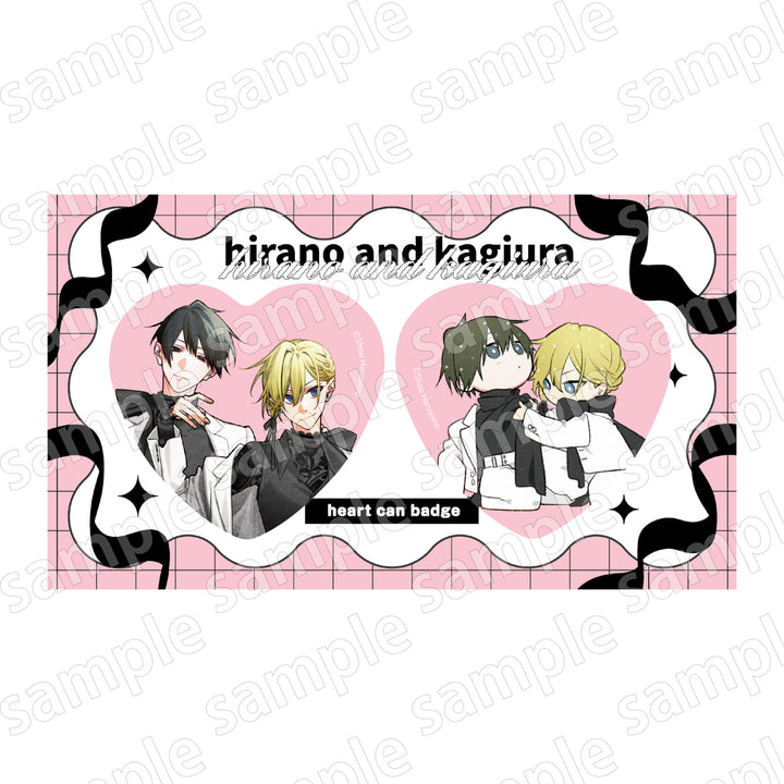 Black and Pink Collection Heart Tin Badge