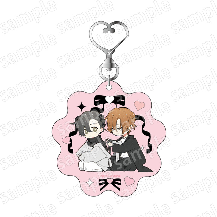 Black and Pink Collection Chibi Style Keychain