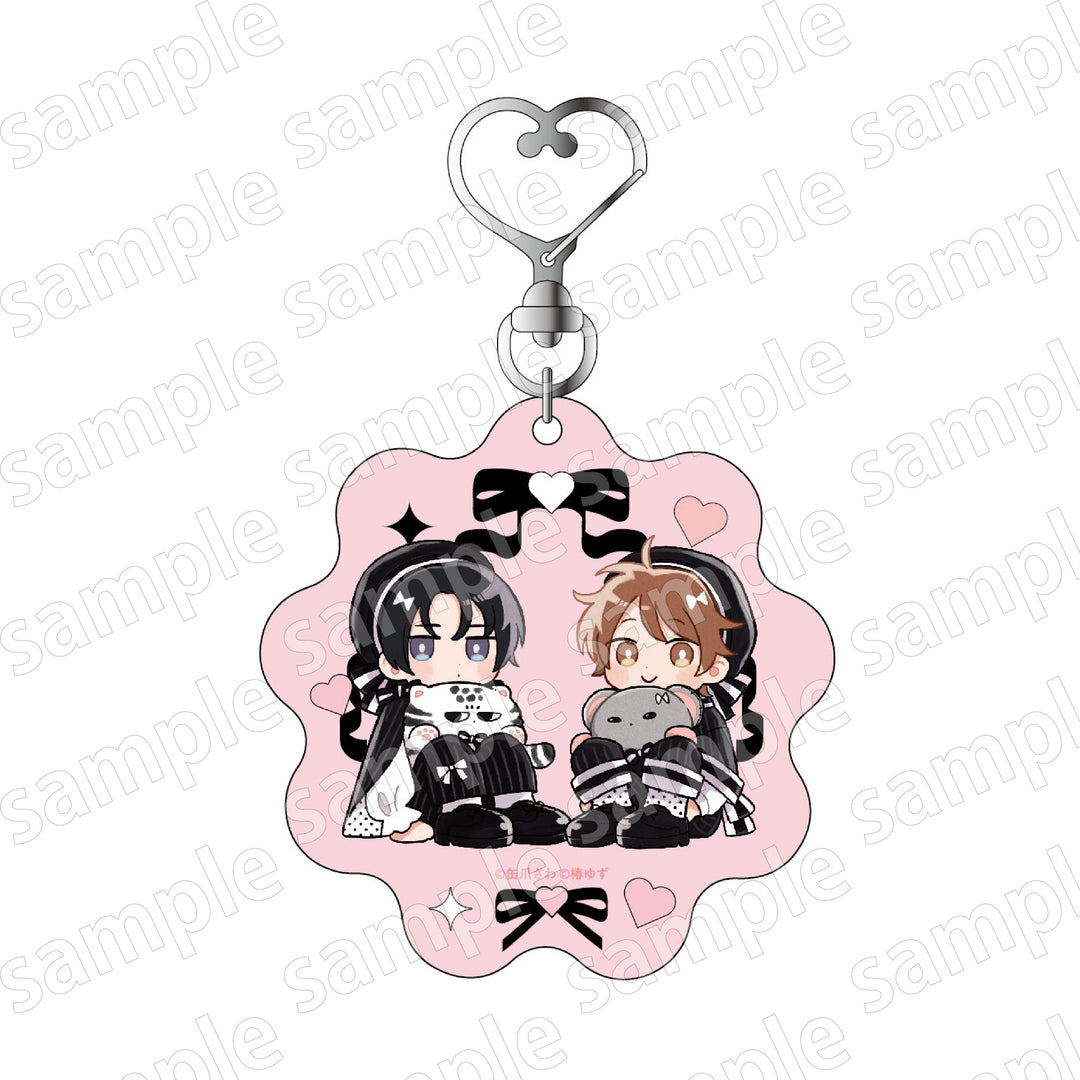 Black and Pink Collection Chibi Style Keychain
