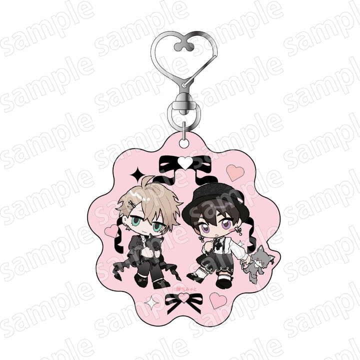 Black and Pink Collection Chibi Style Keychain