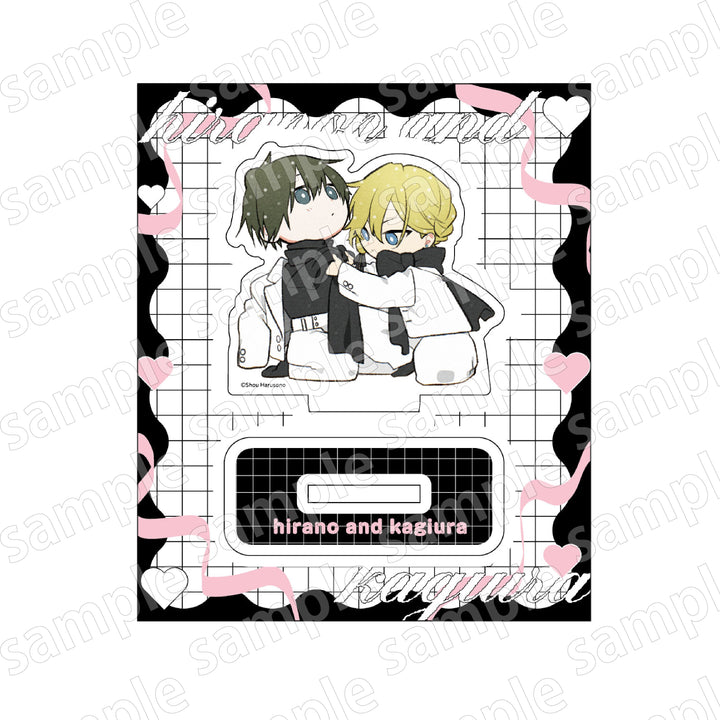 Black and Pink Collection Chibi Style Acrylic Stand