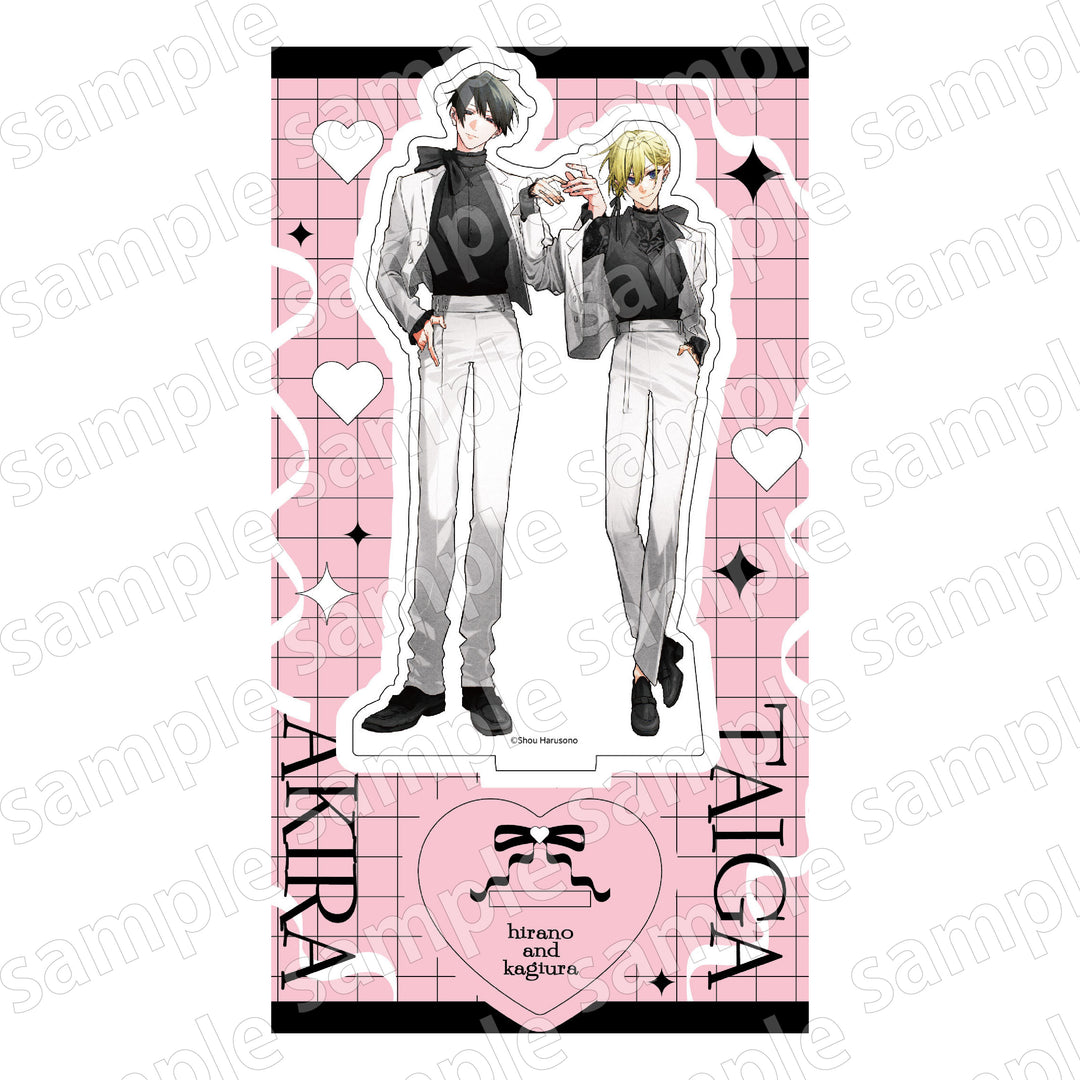 Black and Pink Collection Acrylic Stand