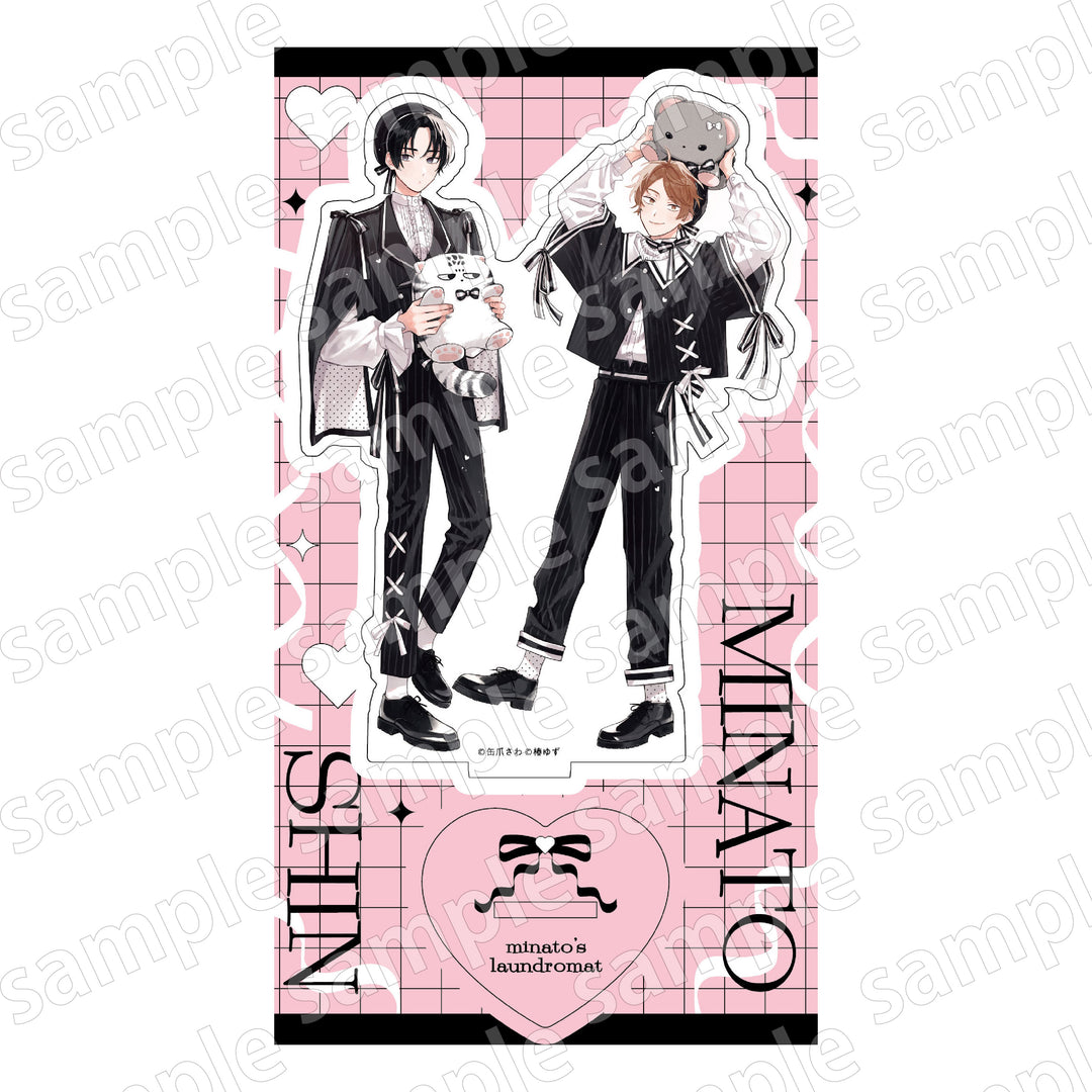 Black and Pink Collection Acrylic Stand