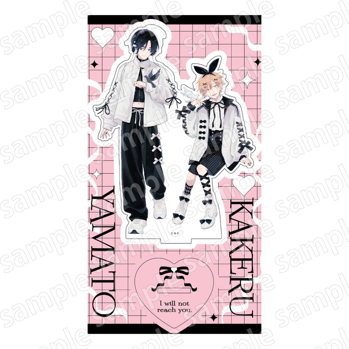 Black and Pink Collection Acrylic Stand