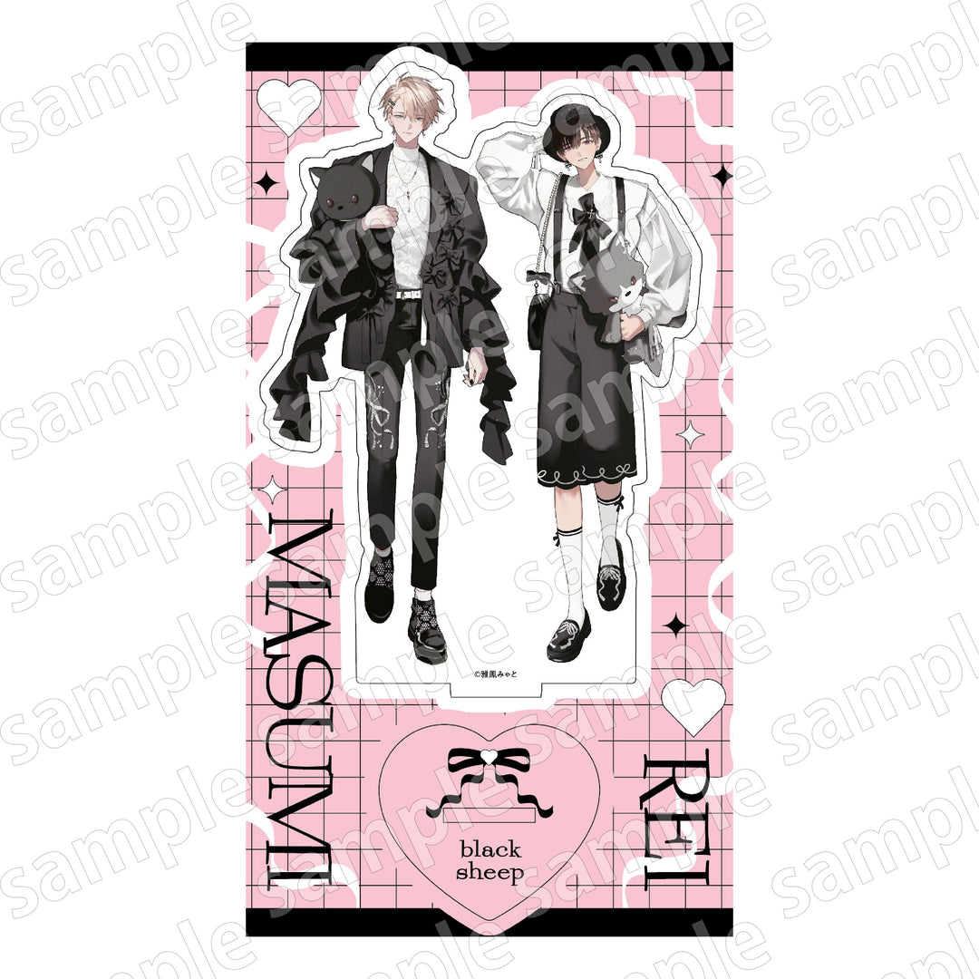 Black and Pink Collection Acrylic Stand
