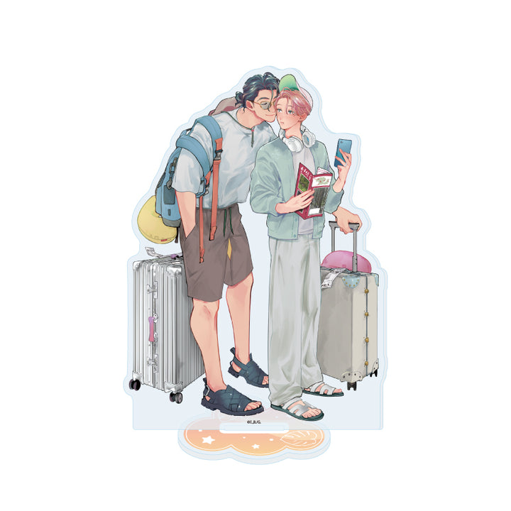 Office Worker Couple's Summer Vacation BL Fair Acrylic Stands