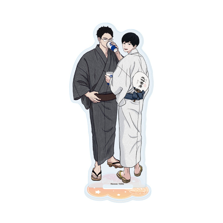 Office Worker Couple's Summer Vacation BL Fair Acrylic Stands