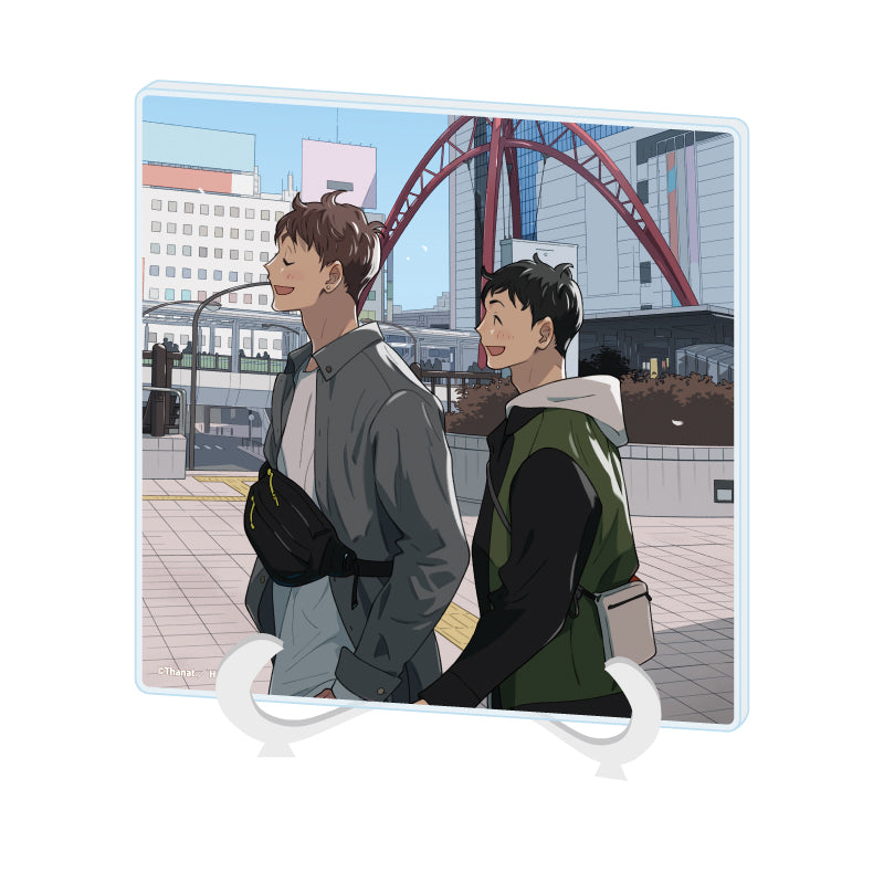 Office Worker Couple's Summer Vacation BL Fair Acrylic Panels