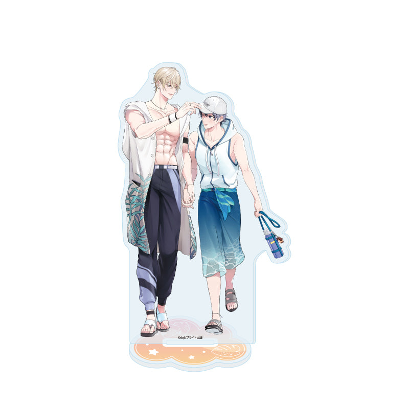 Office Worker Couple's Summer Vacation BL Fair Acrylic Stands