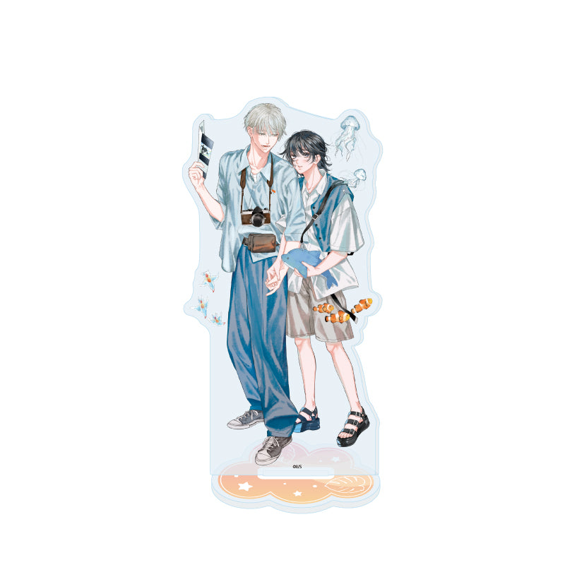 Office Worker Couple's Summer Vacation BL Fair Acrylic Stands