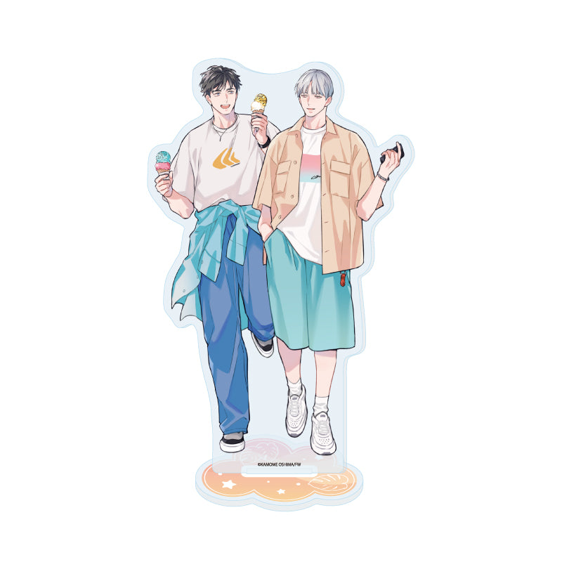 Office Worker Couple's Summer Vacation BL Fair Acrylic Stands
