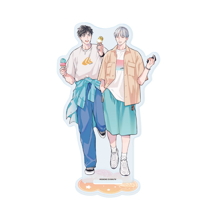 Office Worker Couple's Summer Vacation BL Fair Acrylic Stands