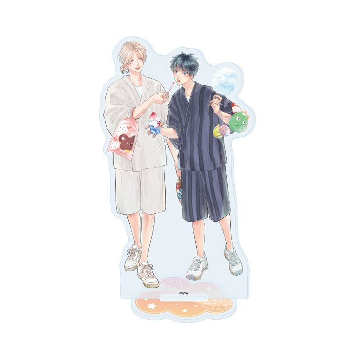 Office Worker Couple's Summer Vacation BL Fair Acrylic Stands