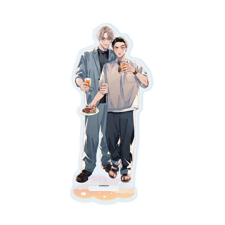 Office Worker Couple's Summer Vacation BL Fair Acrylic Stands