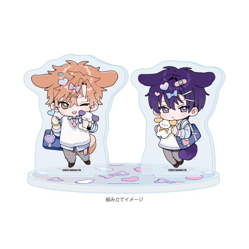 Strawberry Kiss Melt Chibi Acrylic Stand