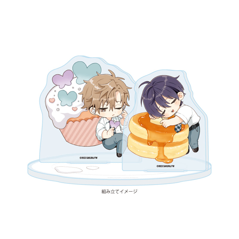 Strawberry Kiss Melt Chibi Acrylic Stand