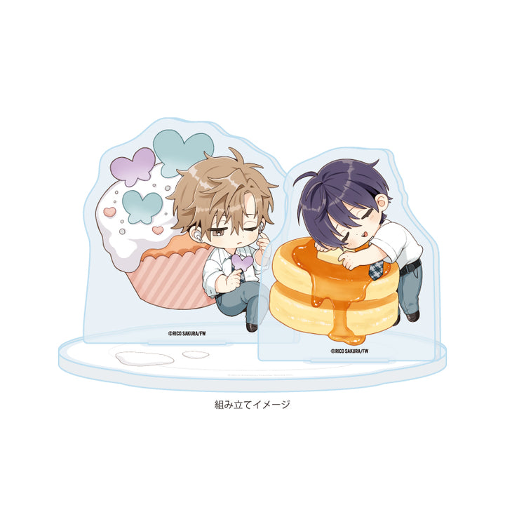 Strawberry Kiss Melt Chibi Acrylic Stand