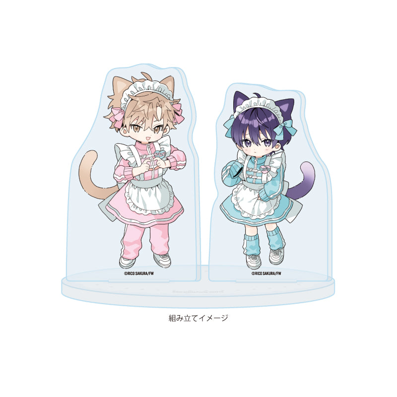 Strawberry Kiss Melt Chibi Acrylic Stand