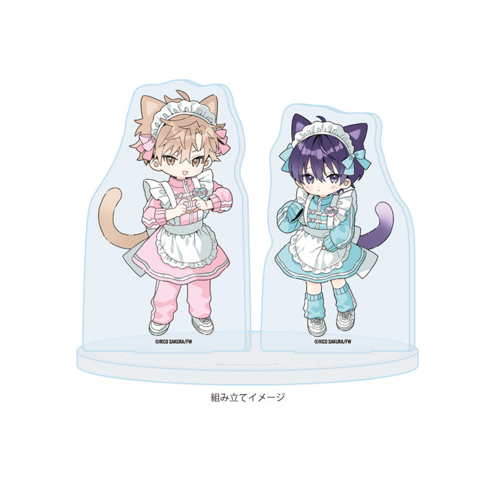 Strawberry Kiss Melt Chibi Acrylic Stand