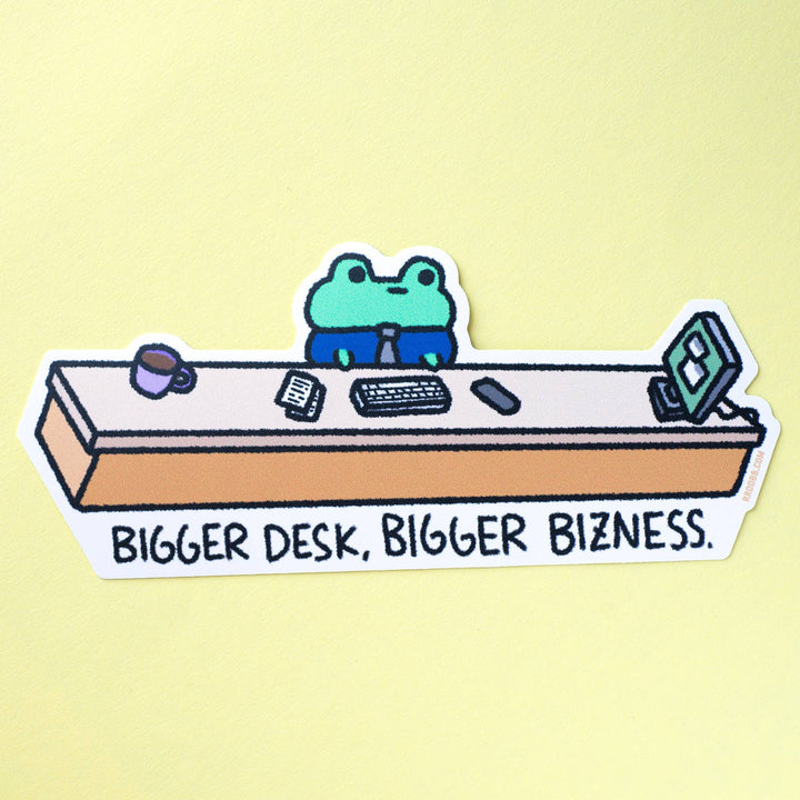 Bizness Frog Jumbo Vinyl Stick 6.5" wide