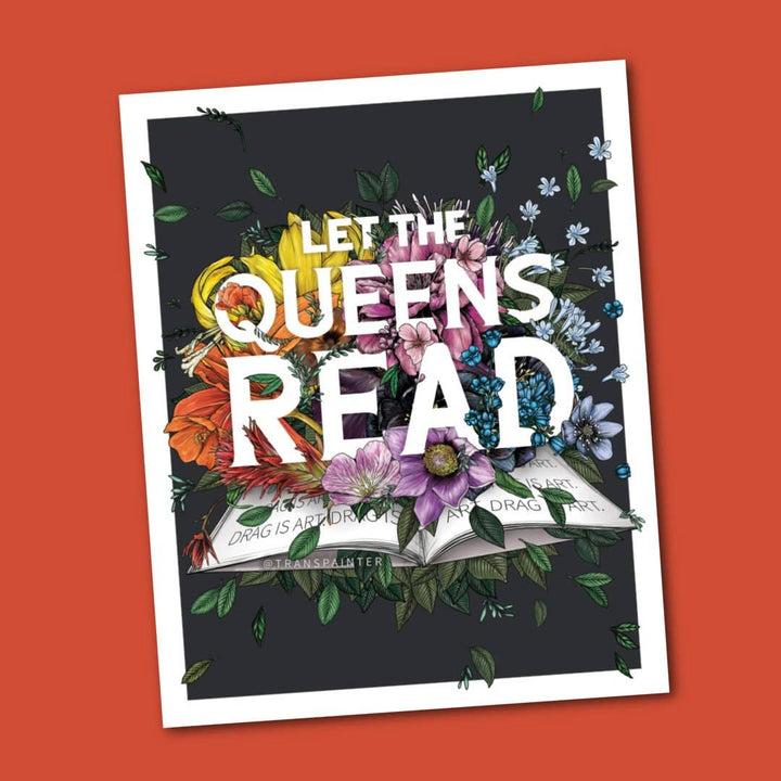 Let the Queens Read Decal | LGBTQ Drag Queen Sticker 