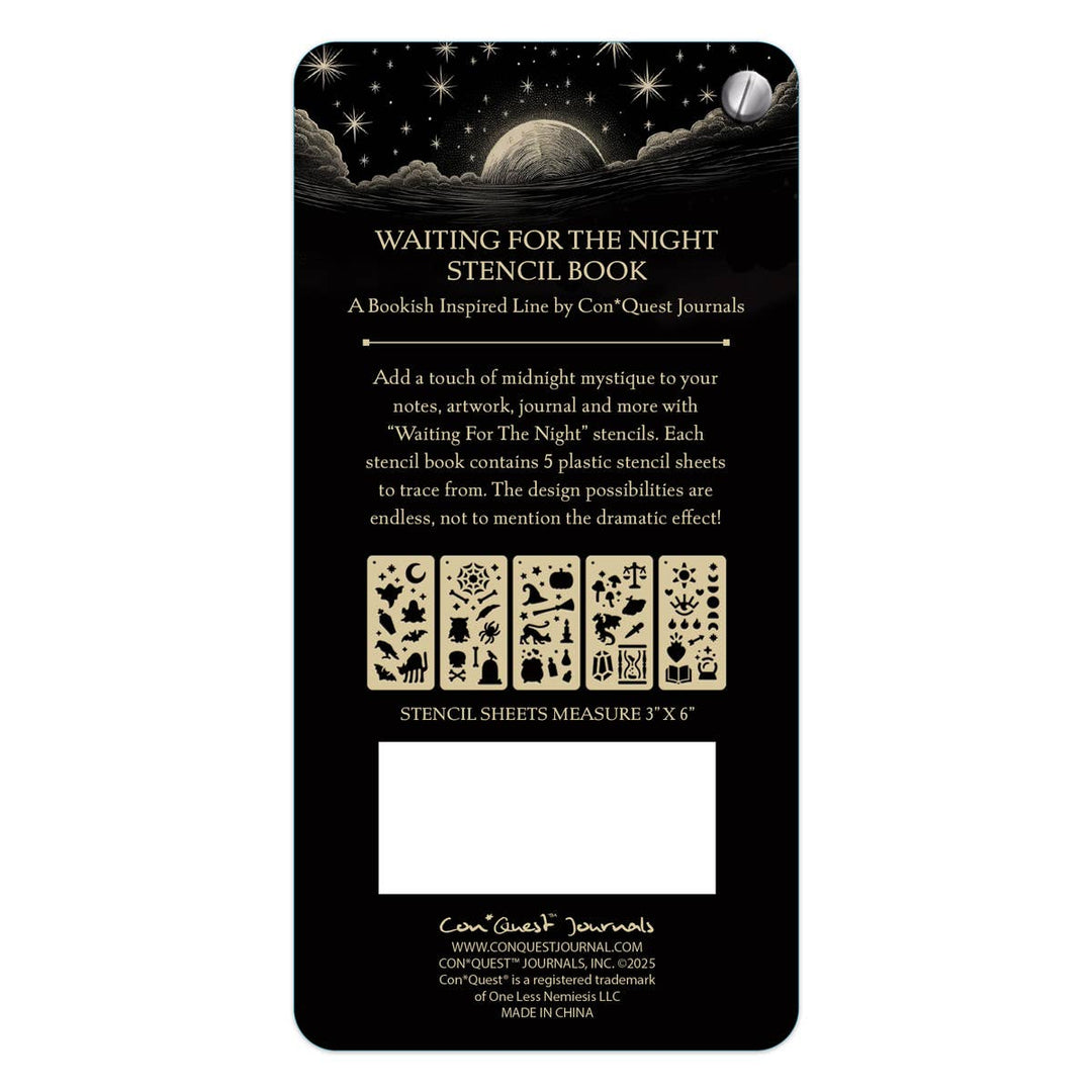 Waiting for the Night Stencil Book (5-Page)